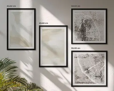 Minimalismus der Farbstruktur Mehrteiliges Wandbild mit Rahmen