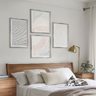 Wanddeko-set Leuchtende Strukturen, Sandmuster