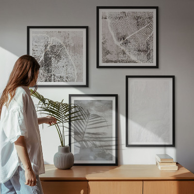 Wanddeko-set Abstrakte moderne Formen