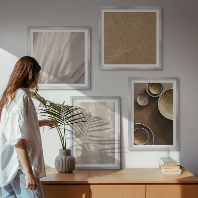 Wanddeko-set Strukturen, Texturen, Minimalismus