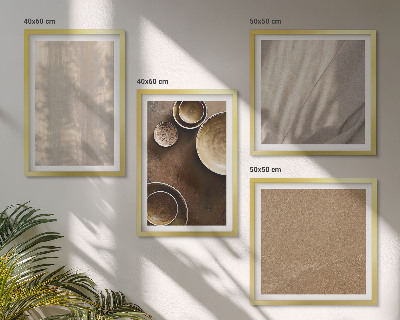Wanddeko-set Strukturen, Texturen, Minimalismus