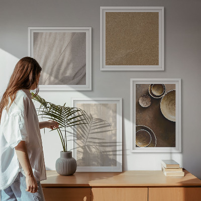 Wanddeko-set Strukturen, Texturen, Minimalismus