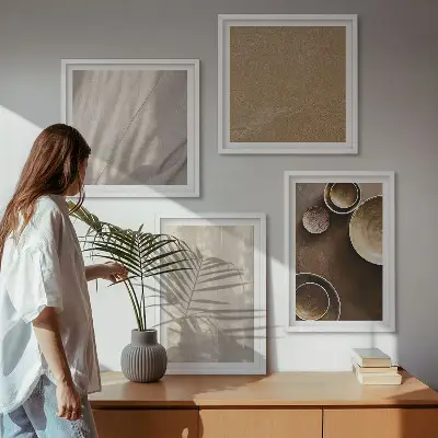 Wanddeko-Set Strukturen, Texturen und Minimalismus