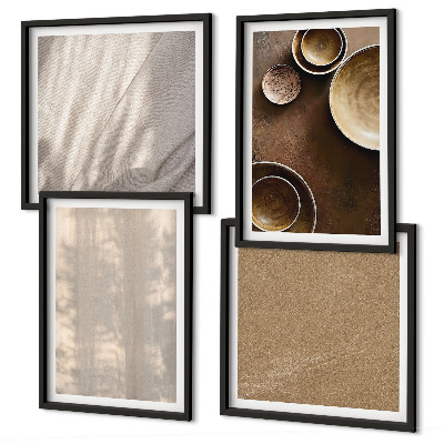 Wanddeko-set Strukturen, Texturen, Minimalismus