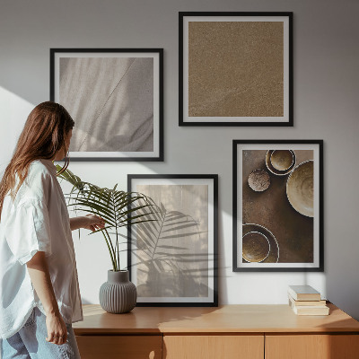 Wanddeko-set Strukturen, Texturen, Minimalismus