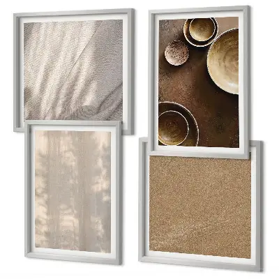 Wanddeko-Set Strukturen, Texturen und Minimalismus