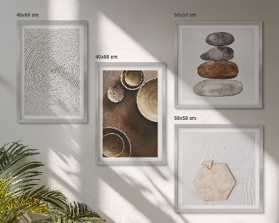 Polyptychon mit rahmen Texturen in der modernen Kunst