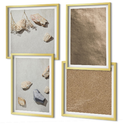Wanddeko-set Strandsteine ​​natürliche Strukturen