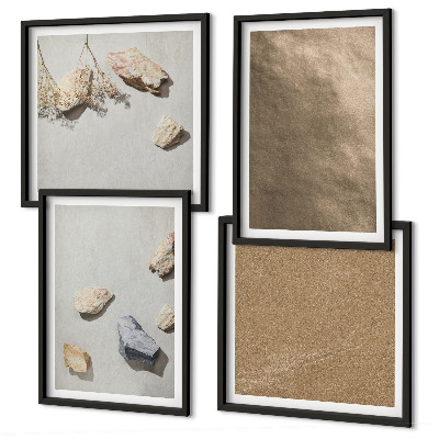 Wanddeko-set Strandsteine ​​natürliche Strukturen
