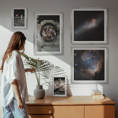 Bildergalerie-set für die wand Astronauten landen auf dem Mond