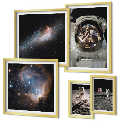 Bildergalerie-set für die wand Astronauten landen auf dem Mond