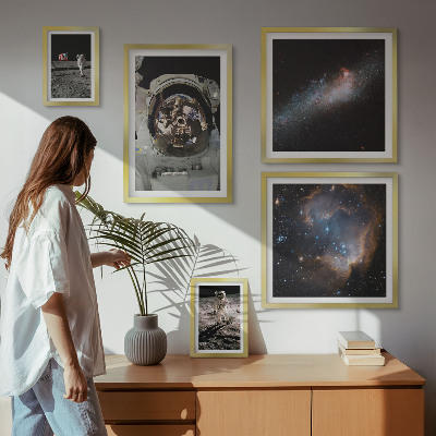 Bildergalerie-set für die wand Astronauten landen auf dem Mond