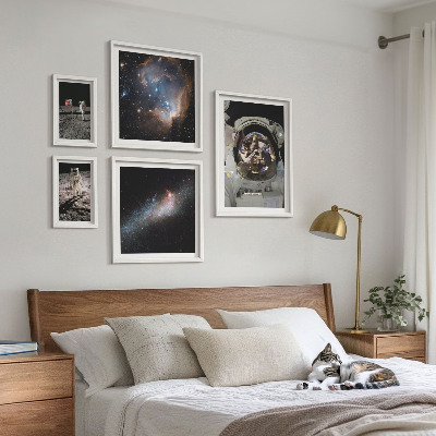 Bildergalerie-set für die wand Astronauten landen auf dem Mond