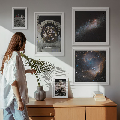 Bildergalerie-set für die wand Astronauten landen auf dem Mond