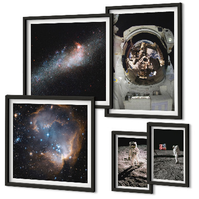 Bildergalerie-set für die wand Astronauten landen auf dem Mond