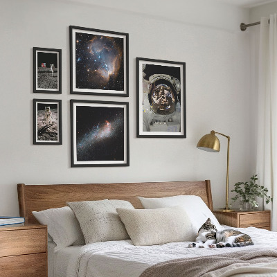 Bildergalerie-set für die wand Astronauten landen auf dem Mond