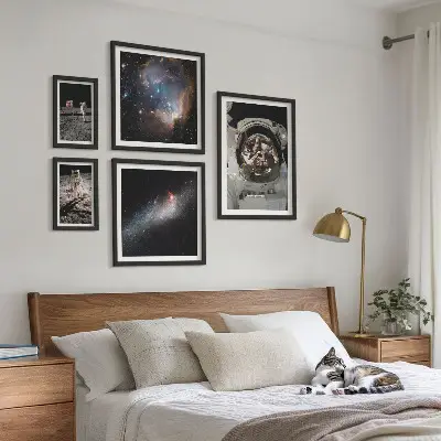Bildergalerie-Set für die Wand Motiv Astronauten landen auf dem Mond
