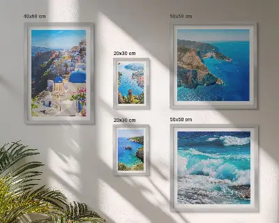 Landschaft der Ägäis Bilderset für das Sofa