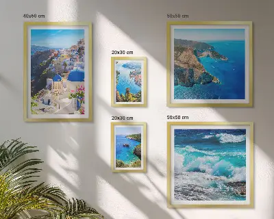Landschaft der Ägäis Bilderset für das Sofa