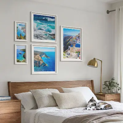 Landschaft der Ägäis Bilderset für das Sofa