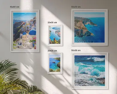 Landschaft der Ägäis Bilderset für das Sofa