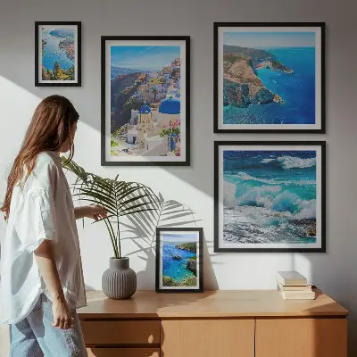 Landschaft der Ägäis Bilderset für das Sofa