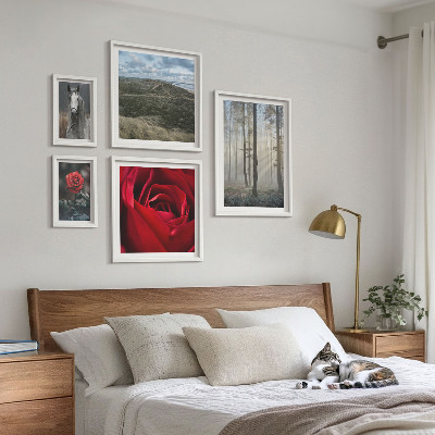 Bildergalerie-set für die wand Naturblumen in verschiedenen Stilen