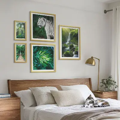 Wandbilder-Set mit tropischen Naturlandschaften