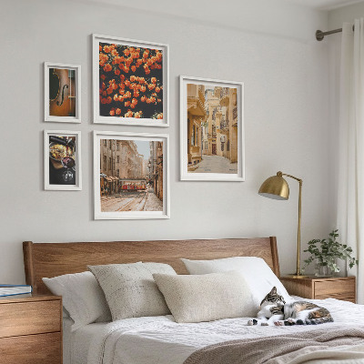 Modernes wandbilder-set Charmante Straßen voller Aromen