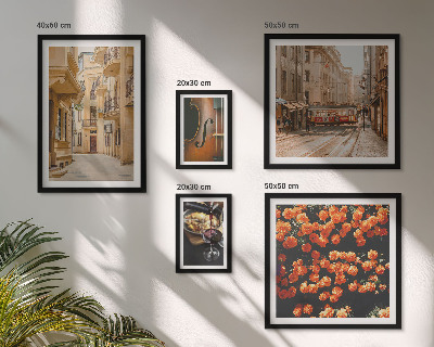 Modernes wandbilder-set Charmante Straßen voller Aromen