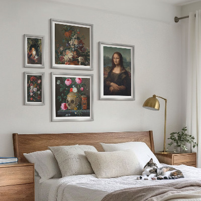 Bildergalerie-set für die wand Vintage-Blumenporträts