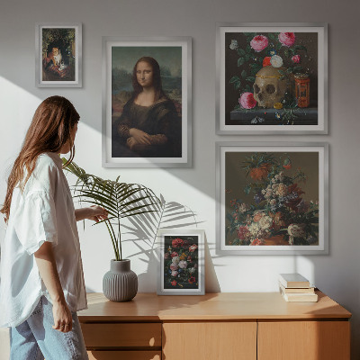 Bildergalerie-set für die wand Vintage-Blumenporträts