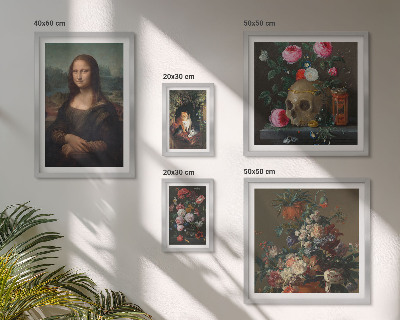 Bildergalerie-set für die wand Vintage-Blumenporträts