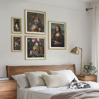 Bildergalerie-set für die wand Vintage-Blumenporträts