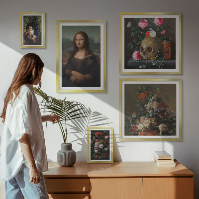 Bildergalerie-set für die wand Vintage-Blumenporträts