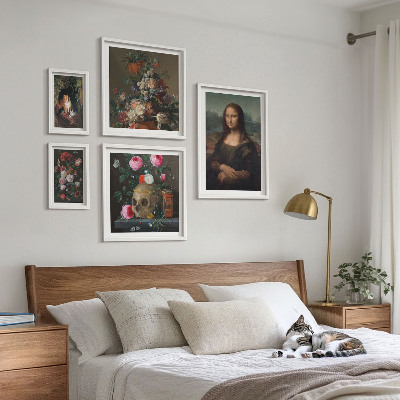 Bildergalerie-set für die wand Vintage-Blumenporträts