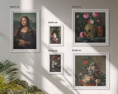Bildergalerie-set für die wand Vintage-Blumenporträts