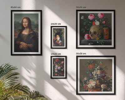 Bildergalerie-set für die wand Vintage-Blumenporträts