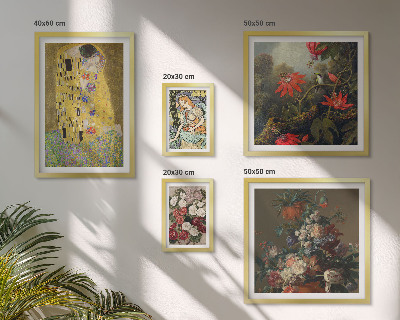 Bildergalerie-set für die wand Blumenkunstkompositionen