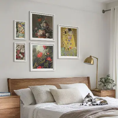 Bildergalerie-Set für die Wand mit Blumenkunstkompositionen