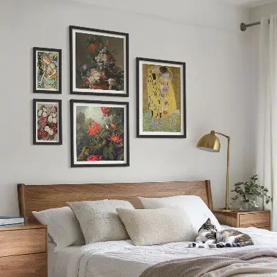 Bildergalerie-Set für die Wand mit Blumenkunstkompositionen