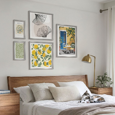 Modernes wandbilder-set Stilvolle Pflanzenmotive