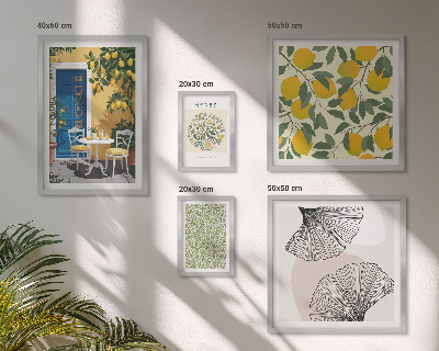 Modernes wandbilder-set Stilvolle Pflanzenmotive