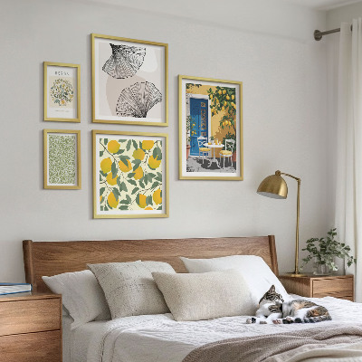 Modernes wandbilder-set Stilvolle Pflanzenmotive