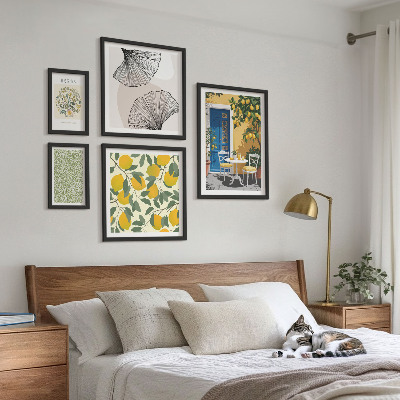 Modernes wandbilder-set Stilvolle Pflanzenmotive