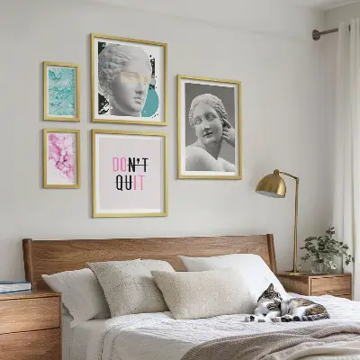 Bilderset fürs Sofa stilvolle und klassisch-moderne Wanddekoration