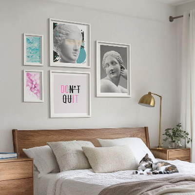 Bilderset fürs sofa Stilvolle, klassisch-moderne Dekorationen