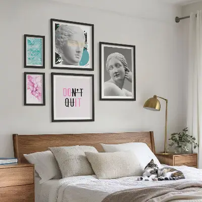 Bilderset fürs Sofa stilvolle und klassisch-moderne Wanddekoration