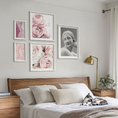 Bildergalerie-set für die wand Klassische Blumenskulpturen