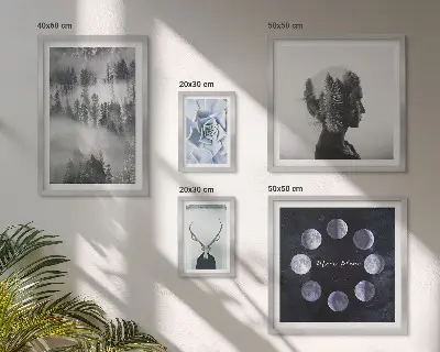 Bildergalerie-Set für die Wand mit Naturwald-Raummotiven